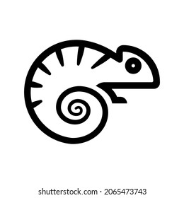 camelleon logo black and white stripes