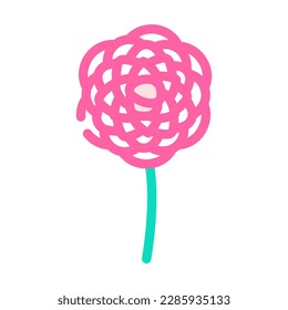 camellia flower spring color icon vector. camellia flower spring sign. isolated symbol illustration
