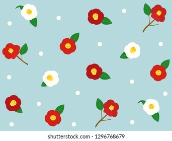 It is a camellia wallpaper.