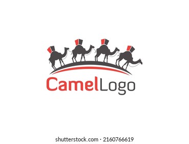 Camels in the caravan, logo concept