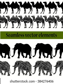  camels and elephants pattern.