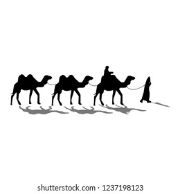 camels silhouette vektor