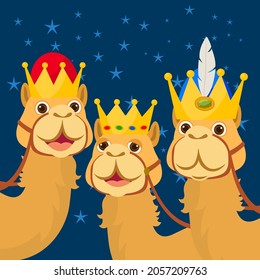 The camels of three kings of orient