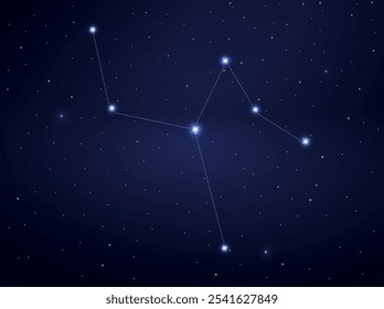 Camepordalis constellation in night sky