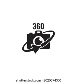 Camera 360 icon design illustration template