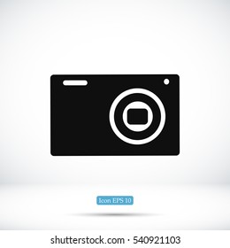 Camera 3d photo icon, vector best flat icon, EPS