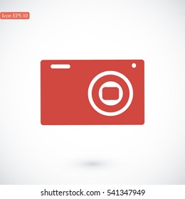 Camera 3d photo icon, vector best flat icon, EPS