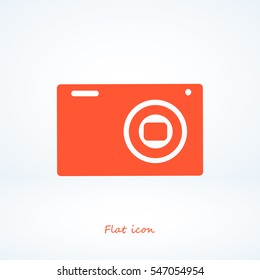 Camera 3d photo icon, vector best flat icon, EPS