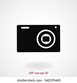 Camera 3d photo icon, vector best flat icon, EPS