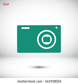 Camera 3d photo icon, vector best flat icon, EPS