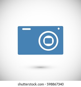 Camera 3d photo icon, vector best flat icon, EPS