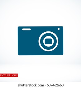 Camera 3d photo icon, vector best flat icon, EPS
