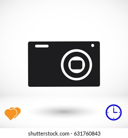 Camera 3d photo icon, vector best flat icon, EPS