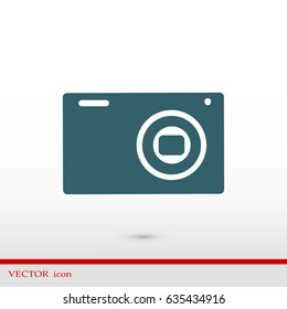 Camera 3d photo icon, vector best flat icon, EPS