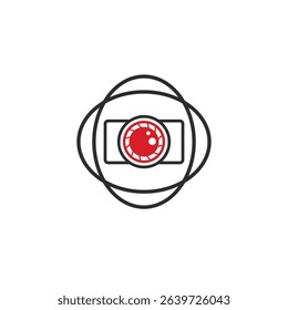 camera abstract logo modern style