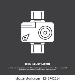camera, action, digital, video, photo Icon. glyph vector symbol for UI and UX, website or mobile application