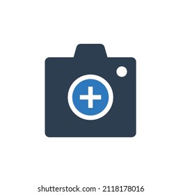 Camera Add Icon Sign Symbol