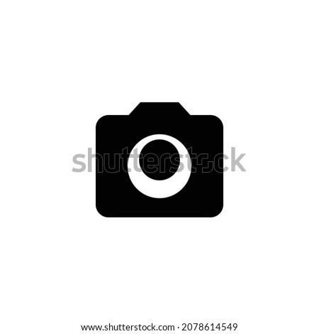 camera alt Icon. Flat style design isolated on white background. Vector illustration