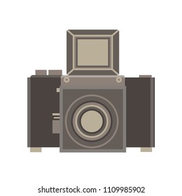 Camera analog photography vector photo film background antique art lens