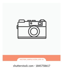 Camera analog symbol Icon Vector Illustration