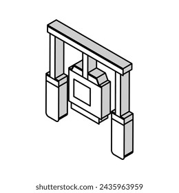 camera anti shock tool isometric icon vector. camera anti shock tool sign. isolated symbol illustration