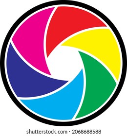 Icono de apertura de cámara en color