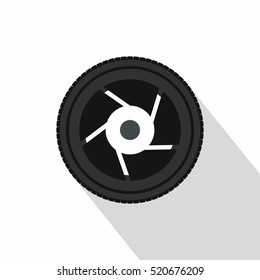 Camera aperture icon. Flat illustration of camera aperture vector icon for web isolated on white background
