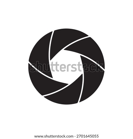 Camera aperture icon.Vector illustration isolated