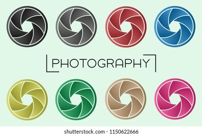 Camera Aperture Set - Gradient Color