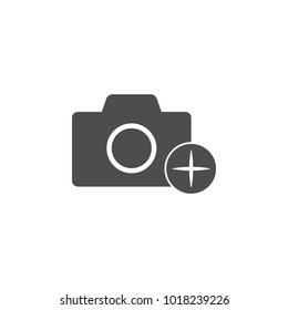 camera with an appendage icon. Elements of web icon. Premium quality graphic design icon. Signs and symbols collection icon for websites, web design, mobile app on white background