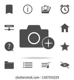 camera with an appendage icon. web icons universal set for web and mobile