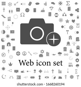 camera with an appendage icon. web icons universal set for web and mobile