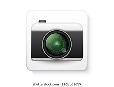 camera application vector icon 