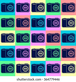 Camera Art Back Pattern