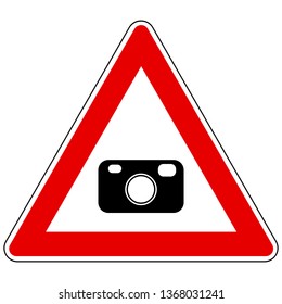 Camera and attention sign