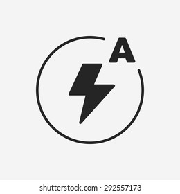 camera auto flash mode icon