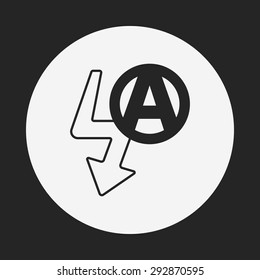 camera auto flash mode icon