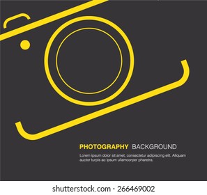 Camera background for business design, technology presentation, multimedia, photography, photo, photographer. Clean and modern style design
