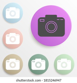 Farbset für Kamerabilder. Einfache Glyphe, flache Vektorgrafik von Web-Icons für i und ux, Website oder mobile Anwendung