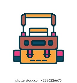 camera bag filled color icon. vector icon for your website, mobile, presentation, and logo design.