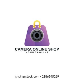 camera bag gradient logo awesome 
