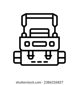 camera bag line icon. vector icon for your website, mobile, presentation, and logo design.
