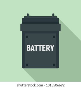 Camera battery icon. Flat illustration of camera battery vector icon for web design