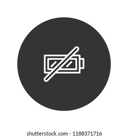 Camera Battery Unplugged Icon