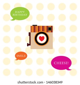 camera birthday card