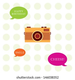 camera birthday card
