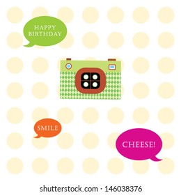 camera birthday card