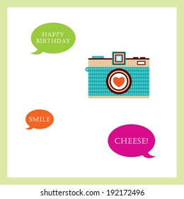camera birthday greeting card