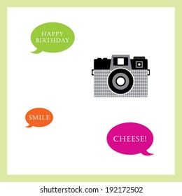 camera birthday greeting card