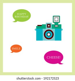 camera birthday greeting card
